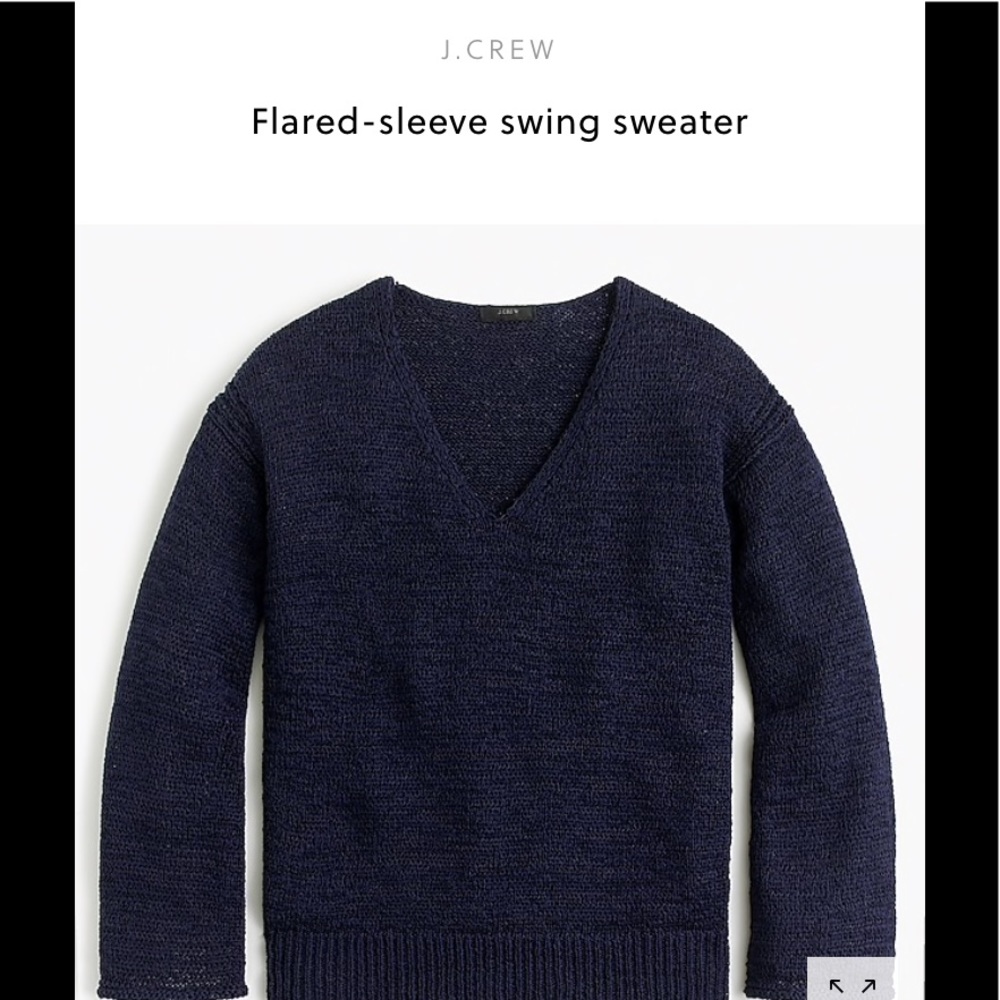 NWT J. Crew Sweater Navy Blue Sweater